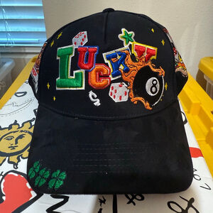 Men's Patron Black Lucky Casino Graphic Hat One Size
